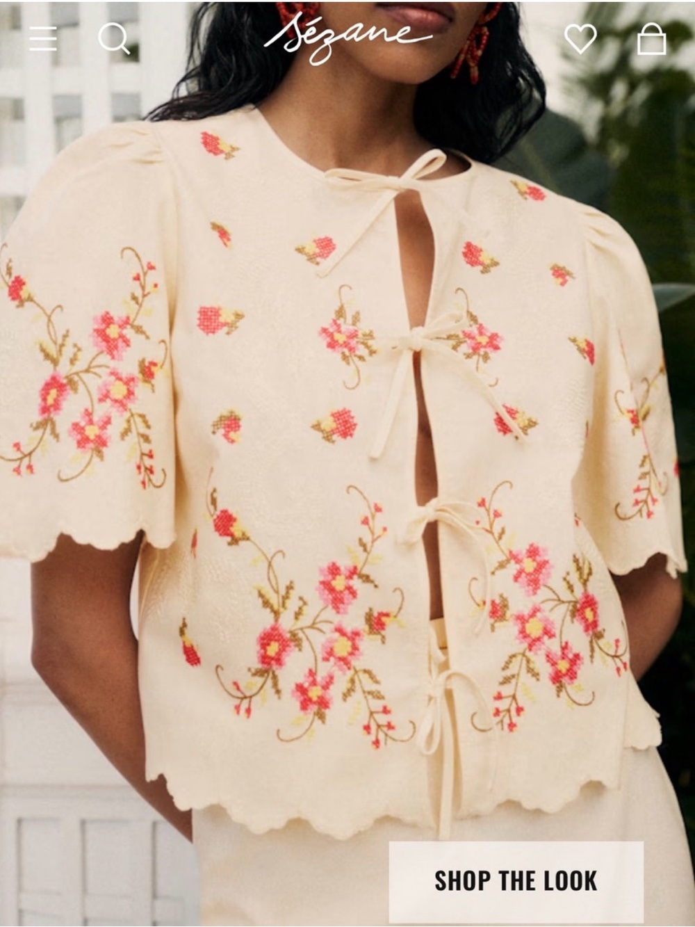 NWT ZELIA BLOUSE - SÉZANE X ANDION
